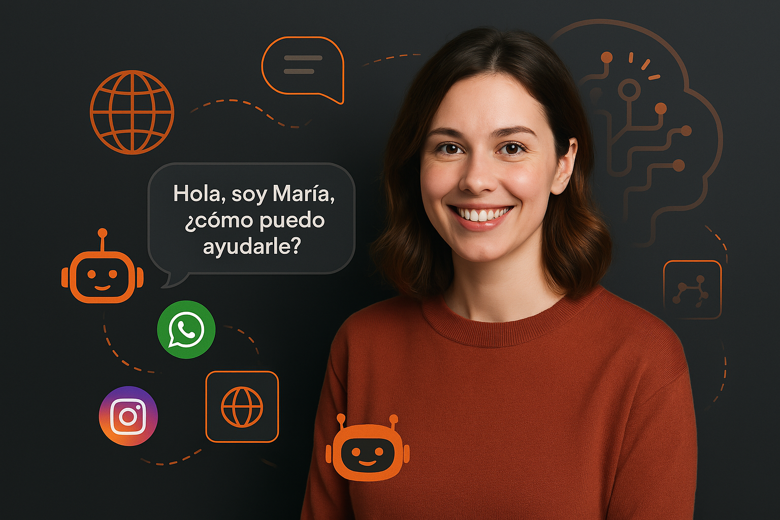 Chatbot IA Illustration